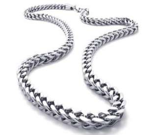 Mens Stainless Steel Silver Necklace Chain  