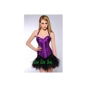   sequins corset back lace up boned corset sexy bustier: Everything Else