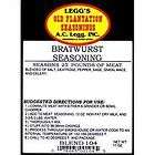 leggs bratwurst sausage seasoning makes 25 lb 