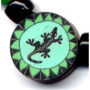  10 1/2 Gecko Fimo Ankle Bracelet Jewelry 