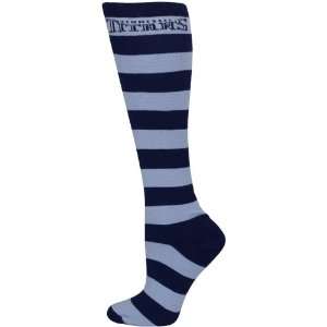  Tennessee Titans Ladies Navy Blue Light Blue Striped Rugby 