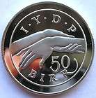 Ethiopia 1972 Year of Child 20 Birr Silver Coin,Proof