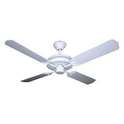 Four blade 52 inch White Finish Ceiling Fan  
