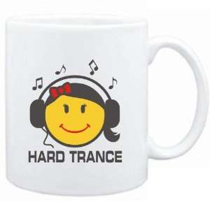 Mug White  Hard Trance   female smiley  Music  Sports 