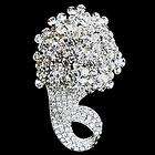 bridal flower bouquet brooch pin clear $ 11 47  see 