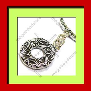   Toggle Clasp Bali 925 Sterling Silver Handmade T114   1 Set  