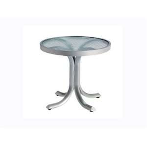   Acrylic & Glass Cast Aluminum 20 Round Patio Coffee Table: Kitchen