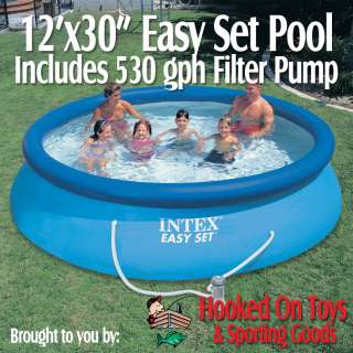   ft x 30 in Easy Set Above Ground Swimming Pool w/ Filter Pump   #56421