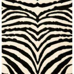   Collection Zebra Black/ White Runner (23 x 12)  Overstock