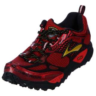 Brooks Mens Cascadia Red Athletic Trail Shoes  Overstock