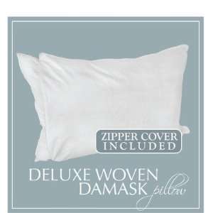    Sleep Line CSNPZD33W Deluxe Woven Damask Bed Pillow