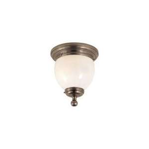  Chart House Edwardian Flush Mount in Antique Nickel by 