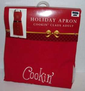 Christmas Holiday Fabric Aprons Adult Cookin Claus & Child Santas 