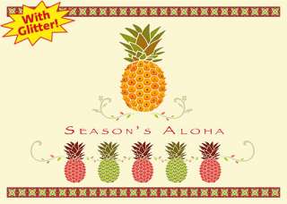 12 Hawaiian Holiday Card HAWAII Christmas Seasons Aloha  