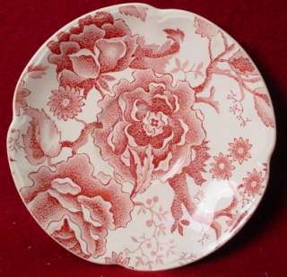 JOHNSON BROTHERS china ENGLISH CHIPPENDALE red/pink SAUCER  