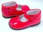 NIB**DE OSU Spain  Baby Girls Red Patent Leather Dress Shoes  Euro 18 