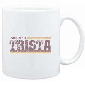 Mug White  Property of Trista   Vintage  Female Names  
