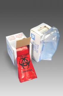   Gallon) LOW DENSITY RED BIOHAZARD TRASH LINERS,200/Case,1.5 Mil  