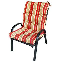 Patio High back Palazzo Stripe Chair Cushion  