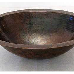 Copper Large Oil Rubbed Bronze Oval Sink  