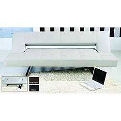 Sway Leather Sofa Bed  Overstock