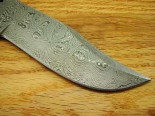Custom Damascus Knife Chinook Blank Knifemaking Hunting Skinning Sharp 
