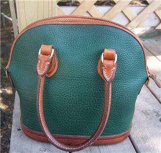   dooney & bourke green AWL Alma bowler purse bag wallet lot  