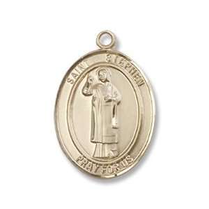  14K Gold St. Stephen the Martyr Medal Jewelry