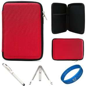  Red Scratch Resistant Nylon Protective Cube Carrying Case 