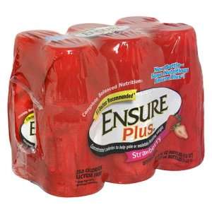 Ensure Plus Nutrition Drink, Strawberries and Cream , 6   8 fl oz (237 