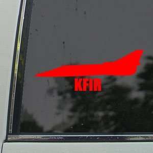  KFIR Red Decal Military Soldier Car Truck Window Red 