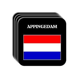 Netherlands [Holland]   APPINGEDAM Set of 4 Mini Mousepad Coasters