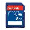 New Sandisk 8GB SDHC SD Flash Memory Card + Screen Protector For 