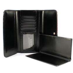   Faux Leather Embossed Snake Skin Checkbook Wallet  