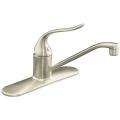   Single Control Kitchen Sink Faucet With 8 1/2 Spout And Lever Handle