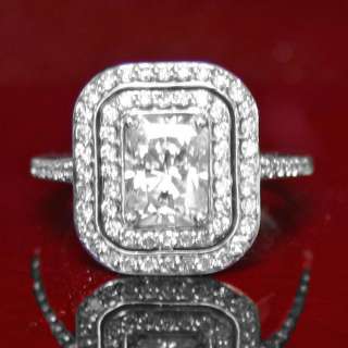 Do not miss our Holiday Sale~2.55 CT MOISSANITE RADIANT & DIAMOND HALO 