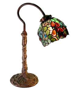 Tiffany style Grape Desk Lamp  Overstock
