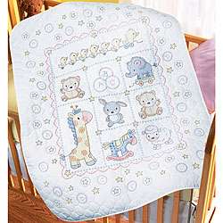 Lullaby Friends Cross Stitch Crib Cover Kit  