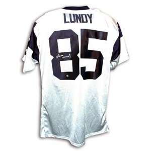  Lamar Lundy Signed Los Angeles Rams White Throwback Jersey 
