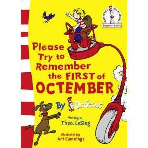   to Remember the First of Octember (9780007379606) Dr. Seuss Books