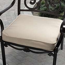   Solid Traditional Chair Cushion with Sunbrella Fabric  Overstock