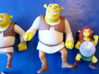 Shrek Toys Fiona Donkey Pigs Pinocchio McDonalds Lot 9  