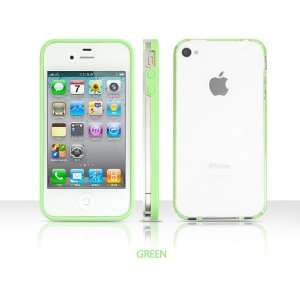  Hybrid bumper case for Apple iPhone 4/4S   Green Cell 
