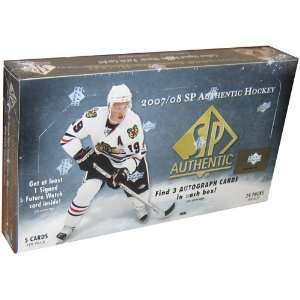  2007/08 Upper Deck SP Authentic Hockey HOBBY Box   24p5c 