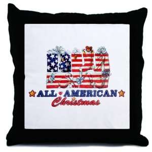  Throw Pillow All American Christmas US Flag Stockings 