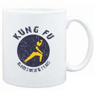  Mug White  Kung Fu , BLOOD SWEAT & TEARS  Sports Sports 