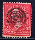 United States #252(1) 1894 2 cent carmine George Washington TARGET 