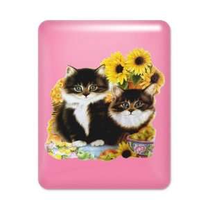  iPad Case Hot Pink Kittens with Sunflowers Everything 