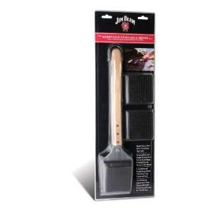  Jim Beam JB0117 Large Wood Grill Cleaning Brush with 2 