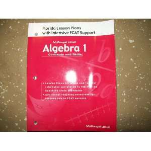  Florida Lesson Plans with Intensive FCAT Support (Algebra 